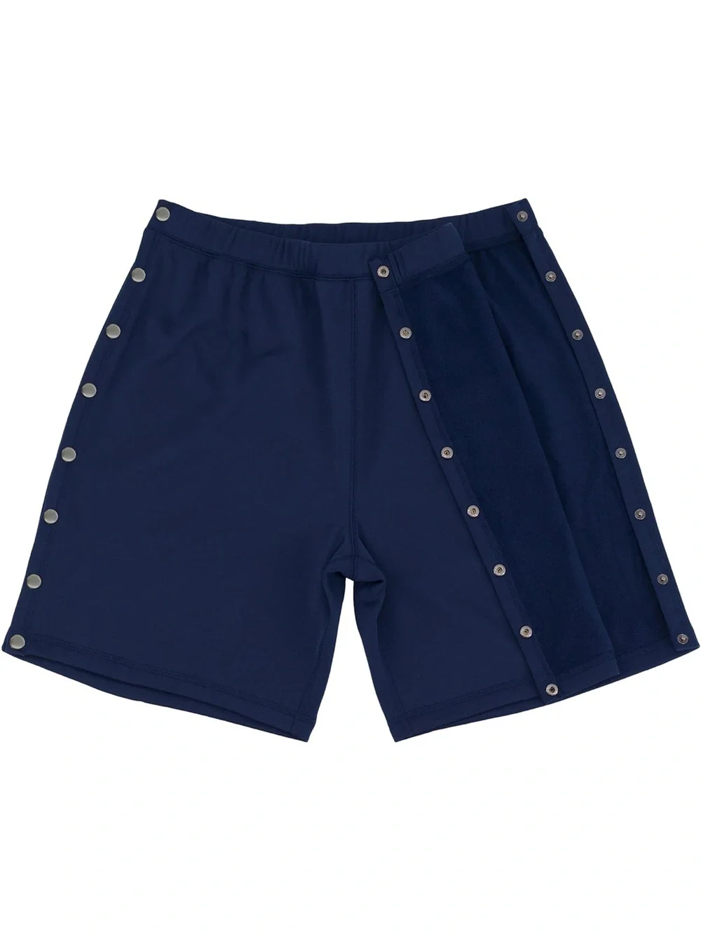 Universal Navy Snap-Panel medical / post surgery, Mobility , recovery Shorts